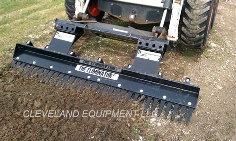 how to use a eliminator rake for skid steer|eliminator rake.